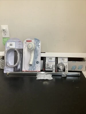 Delta Shower Set. Handshower. 24” Bar. Hose. Chrome. 141827. U3 - Image 1 of 4