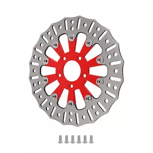 11.8" Brake Disc Kit for Harley-Davidson Road King Touring 2008-2021 Red - Picture 1 of 12