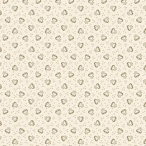 Divided Hearts, Brown, Cream, Shirting Fabric, Marcus Fabrics, R101247D-BROWN - Picture 1 of 1