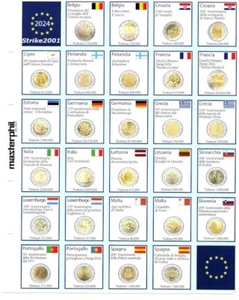 NEU !! KIT AKTUALISIERUNGSBOGEN 2 EURO GEDENKMÜNZEN 2024 - EURO JUNIOR NEU !! - Bild 1 von 1
