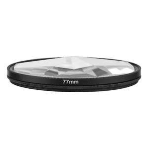 77mm Pentaprism Kaleidoscope Lens Filter Optical Glass Lens Filter S4M7 - Picture 1 of 8