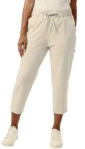32 Degrees Cool Women's Capri Pull-On Pants, Beige Marble, Large - Picture 1 of 2