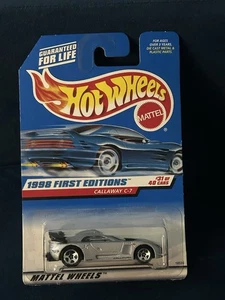1998 Hot Wheels First Editions Callaway C-7 Silver w/ Chrome 5 spoke wheels - Picture 1 of 3