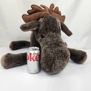 Vtg Cuddle Toys By Douglas Large 24” Brown Moose Stuffed Plush Made In NH USA - Picture 1 of 8