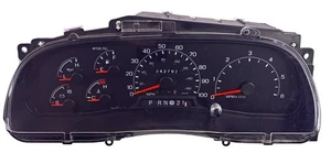 🔧 Excursion F250 F350 Gauge Cluster OEM 99–01 GAS w/ Pigtails 242K - Picture 1 of 7