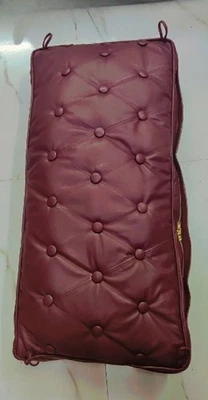 LEATHER BENCH CUSHION Cover  Customize Indoor Non Slip Chair Seat Cover  Diamond - Image 1 of 4