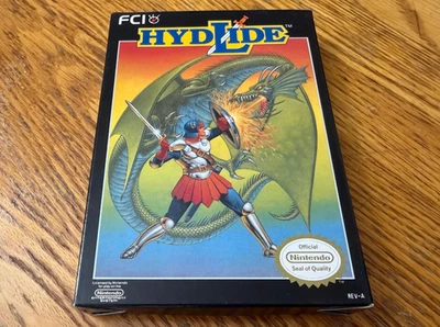 oval seal rpg Hydlide complete in box nintendo nes factory MINT - Image 1 of 4
