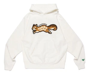 Felpa con cappuccio pesante Human Made Hope BTS J-hope taglia L bianca nuova Giappone musica rara - Foto 1 di 12