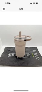 Bicchiere per bambini BrüMate Leap 12 oz 100% a prova di perdite con manico e silicone - moka - Foto 1 di 9