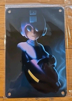 Mega Man Collectible Metal Art Print 6”x4” Zobie Anime Exclusive, New - Image 1 of 4