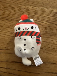 Cats Versus Pickles Snowcat 4” Green And Red Scarf - Picture 1 of 2