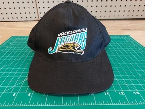 Jacksonville Jaguars Old Original Banned Logo Snap Back Hat KC Brand Black - Picture 1 of 7