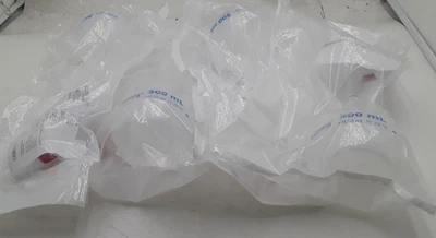 QTY 4 | CORNING | P/N: 5641P-500 | 500mL Reusable Plastic Volumetric Flask w/Cap - Image 1 of 3