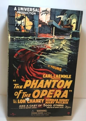 FIGURA DE ACCIÓN SIDESHOW PHANTOM OF THE OPERA 2001 1/6 12" COMO NUEVA EN CAJA LON CHANEY Foto 1 de 3