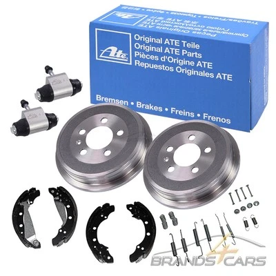 ATE 2x BREMSTROMMEL Ø200+BACKEN+ZUBEHÖR+ZYLINDER HINTEN FÜR SKODA FABIA 5J 07-14 - Bild 1 von 4