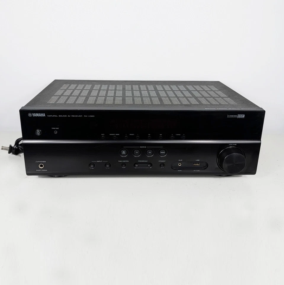 Yamaha RX-V383 5.1 Channel 4K Ultra HD AV Bluetooth Home Theater Stereo - Image 1 of 4