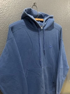 Vintage 90’s Nike Swoosh Blue Tonal Men’s Hoodie Size Medium  - Bild 1 von 4