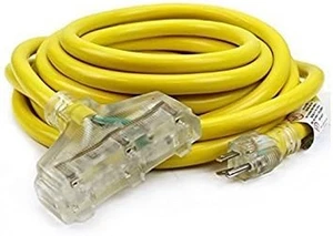 25FT 12 Gauge Extension Power Electricity Cord Copper Wire UL Approval 125V, 15 - Picture 1 of 12