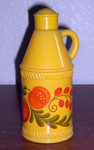 Vintage 1970's Avon Pennsylvania Dutch Lotion Bottle 10 oz Yellow Fruit Sonnet - Picture 1 of 5