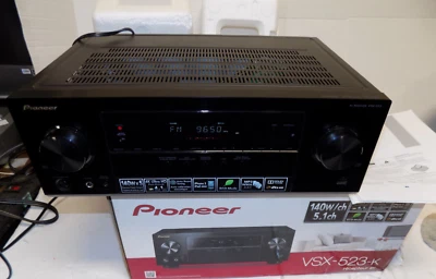 Pioneer VSX-523-K 4K Ultra HD 140w 5.1 Channel AV Stereo Receiver No Remote - Image 1 of 4