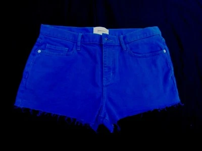 Pantalones cortos de jean Current/Elliott para mujer The Boyfriend azul náutico talla 28 Foto 1 de 4