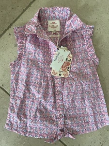 BNWT Fatface Girls Pretty Fairground Blouse Age 4-5 Years - Picture 1 of 8