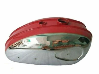 TANQUE GASOLINA COMBUSTIBLE BSA C15 CROMADO Y PINTADO ROJO Foto 1 de 4
