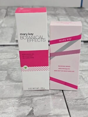 Lot 2 New Mary Kay Masking Minis Set 1.2 oz w/ Botantical Moisturizing Gel 3.oz - Image 1 of 4
