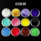 12Pcs Pigment Powder Epoxy Resin Dye Pearl Natural Mica Mineral Mixed Color AU