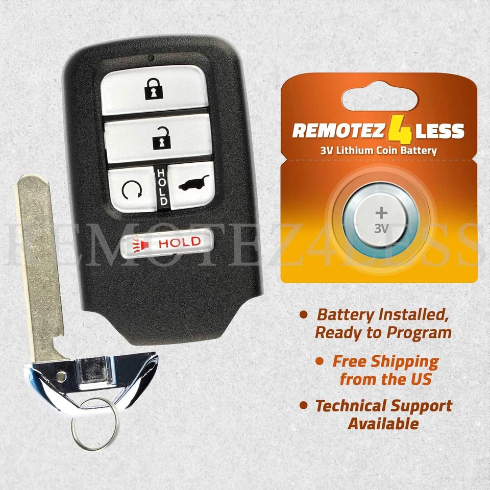 For 2019 2020 2021 Replacement Honda Passport Remote Smart SUV Key Fob 5b rs Foto 1 de 1