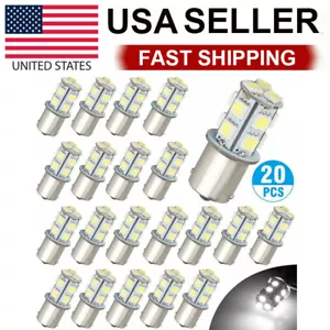 20x Super White 1156 1141 13-SMD RV Camper Trailer LED Interior Light Bulbs 12V - Picture 1 of 8
