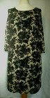Phase Eight Lace Floral Fully Lined 3/4 Sleeve Dress Blue / White size 16