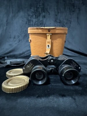Vintage Selsi Luminous Lightweight 7X35 Coated Binoculars Japan W/ Case #200259 - Image 1 of 4