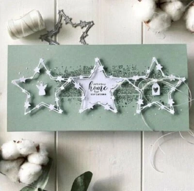 Sterne Rahmen Metall Stencil Cutting Dies Scrapbooking Stanzschablone Album DIY - Bild 1 von 4