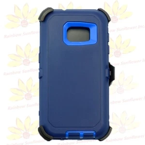 For Samsung Galaxy S7 Case Cover w/(Clip Fits Otterbox Defender) Navy - Picture 1 of 7