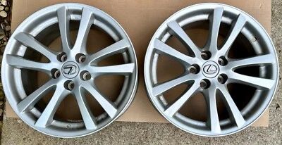 x2 Lexus IS250 OEM Rear Wheel Rim Alloy 18in 8.5 Silver 2006 2007 Foto 1 de 4