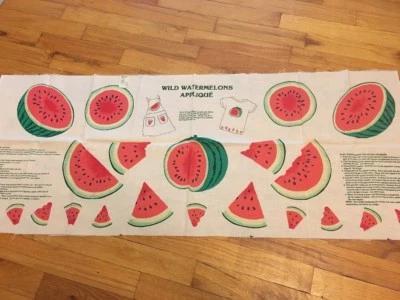 Cranston Print Works Wild Watermelons Appliques Panels - Image 1 of 4