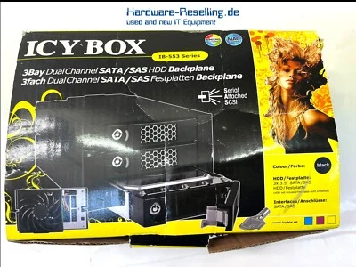 ICY BOX IB-553SSK 3fach DualChannel SATA & SAS Festplatten Backplane - Bild 1 von 4