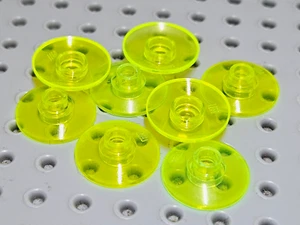 Lego Dish Inverted 2x2 [4740] Trans Neon Green x8 - Picture 1 of 3