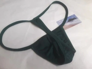 Traje de baño de cuerda G para hombre S m L o XL Spandex Hunter verde EE. UU. equipo sexy - Imagen 1 de 2