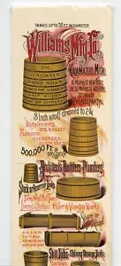Antiguo Williams Mfg. de 1900 Co. PUBLICIDAD DE TANQUE ILUSTRADA, tipografía, des - Imagen 1 de 3