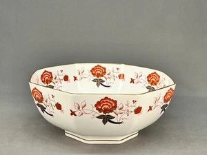 Rare Vtg Royal Crown Derby Bali 11 3/8" Octagon Salad Serving Bowl England; Mint - Picture 1 of 10