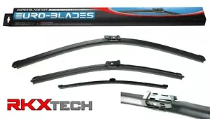 Juego de 3 escobillas limpiaparabrisas delanteras + traseras RKX aptas para Audi Q8 SQ8 2020 + - Imagen 1 de 5