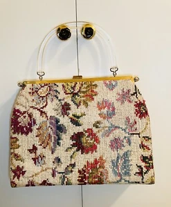 Cartera de Colección 3 en 1 Convertible Bolso de Mano Lucite Mango Superior Cartera L&M POR EDWARDS - Imagen 1 de 12