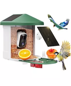 Bird Feeder with Camera with AI Solar Panel Smart Bird House with Cam Live View - Picture 1 of 11