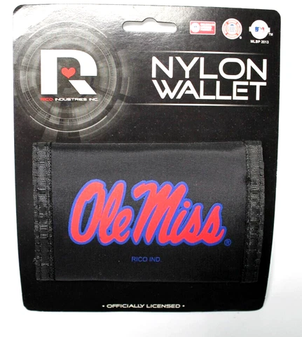 NCAA Rico Industries Nylon Trifold Wallet Ole Miss Cover