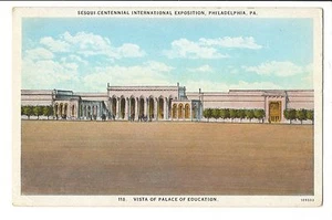 Vintage Postkarte Philadelphia PA Sesqui Centennial Expo 1926 Vista Palace Ed - Bild 1 von 4