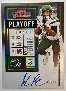 2020 Panini Playoff Contenders Rookie Ticket Playoff La'Mical Perine #135 /49 - Picture 1 of 2