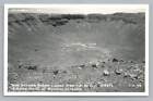 Meteor Crater "Rim to Rim" Winslow Arizona RPPC Vintage Route 66 Cline Photo 40s