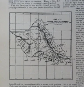 Hawaii island maps Faro Game El Paso U.S. Navy Haiti 1899 Philippines Harper's - Picture 1 of 18